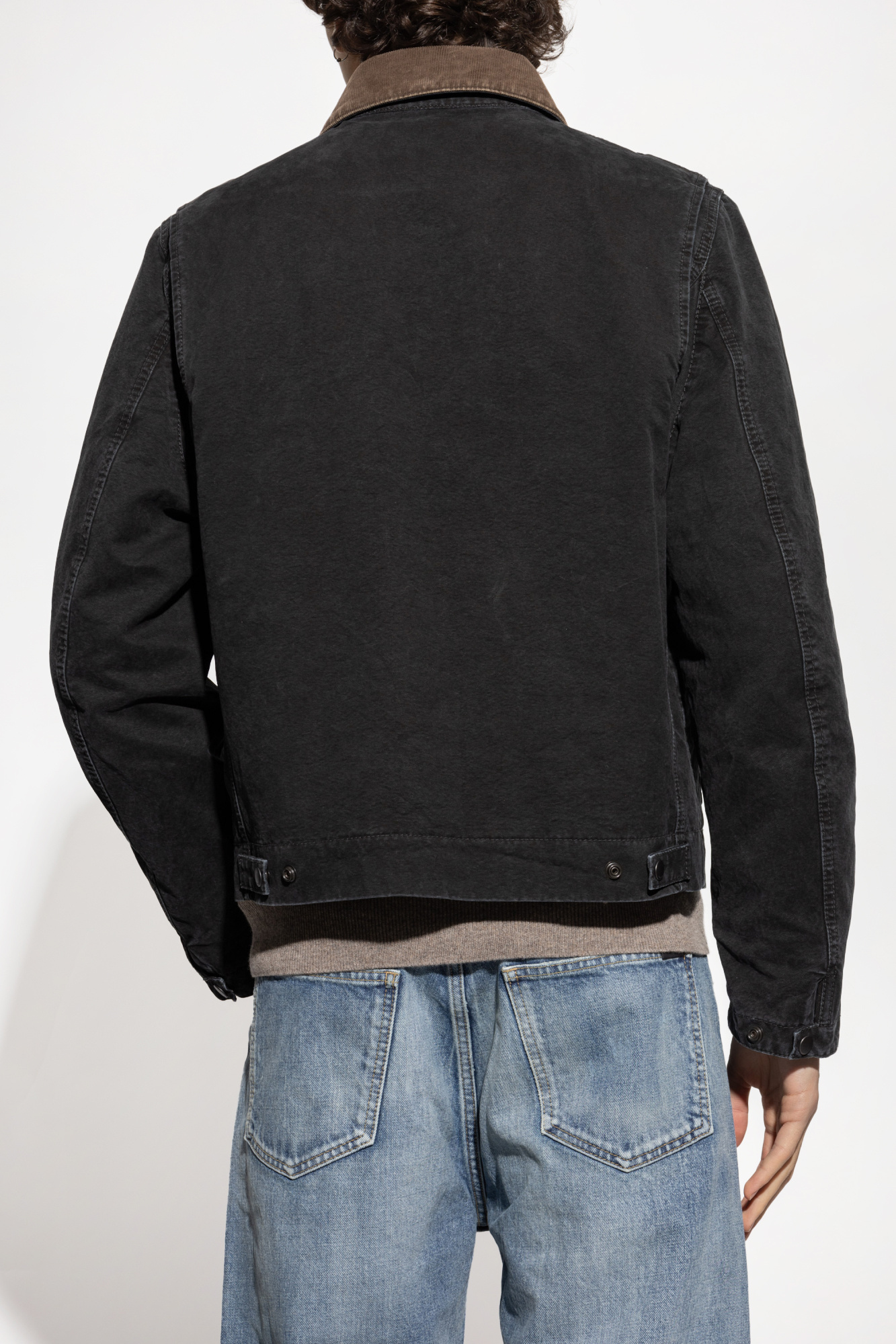 Black Jacket with corduroy collar Saint Laurent - Vitkac Japan